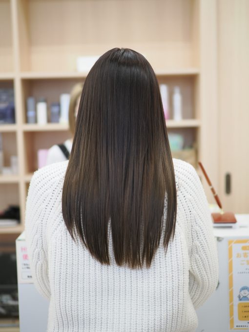 暗めカラー/ダークグレージュ/ブリーチなし/30代/40代/醍醐/伏見