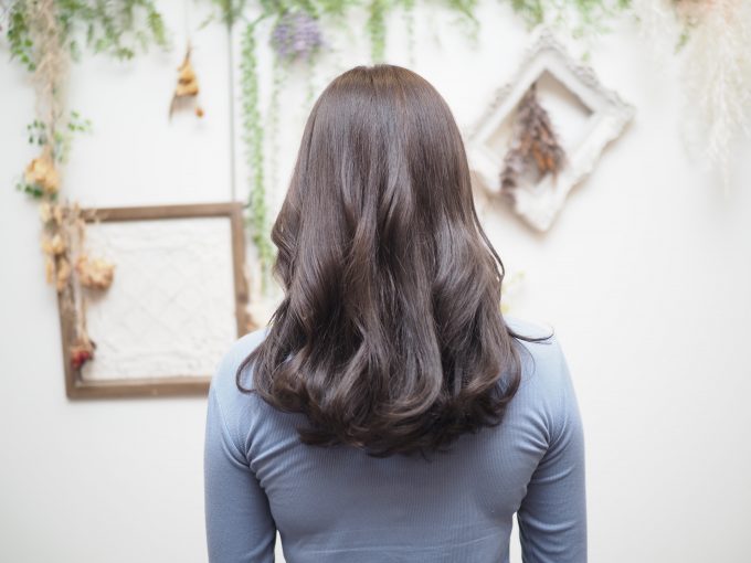 就活ヘアカラー/暗染めカラー/ダークグレージュ