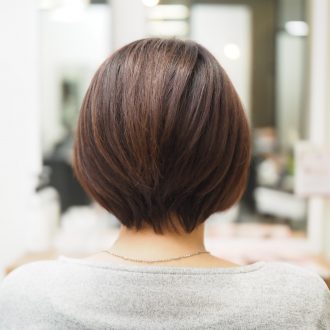 30代からの大人女性ショートカット/スッキリショートボブ